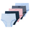 5 Baby Slips in Windelpassform hellblau / dunkelblau / rosa