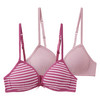 2 Mädchen BHs im Set beere / rosa