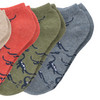 4 Paar Jungen Sneaker-Socken mit Dino-Motiven