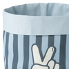 Großer Stoffkorb mit Hand-Motiv