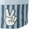 Großer Stoffkorb mit Hand-Motiv
