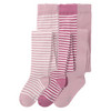3 Mädchen Strumpfhosen im Set beere / rosa / weiss