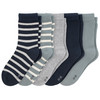 5 Paar Kinder Socken im Set salbei / dunkelblau / hellgrau