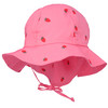 Mädchen Sonnenhut mit Erdbeer-Print