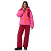 Dames-sneeuwjas met kleuraccenten
