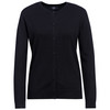 Damen Feinstrickjacke unifarben schwarz