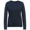 Damen Feinstrickjacke unifarben dunkelblau