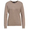 Damen Feinstrickjacke unifarben hellbraun