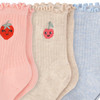 3 Paar Baby Socken mit Stickerei