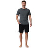 Herren Schlafshirt mit Rundhals