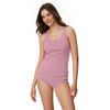 2 Damen Unterhemden mit Ajour-Muster