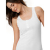 2 Damen Unterhemden mit Ajour-Muster