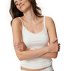 2 Damen Unterhemden mit Spitze
