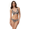 Naadloze bustier voor dames met zebraprint
