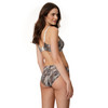 Naadloze bustier voor dames met zebraprint