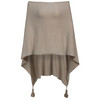 Damen Poncho mit Tasseln