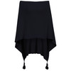 Damen Poncho mit Tasseln