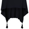 Damen Poncho mit Tasseln