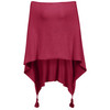 Damen Poncho mit Tasseln