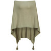 Damen Poncho mit Tasseln