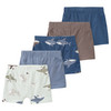 5 boxershorts voor jongens met haaimotieven