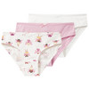 3 Mädchen Slips mit Bio-Baumwolle