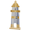 Dekofigur Leuchtturm aus Holz