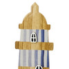Dekofigur Leuchtturm aus Holz