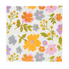 20 Servietten mit Blumen-Muster