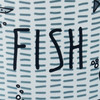 Windlicht mit Fisch-Prints