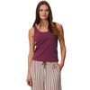 Damen Top mit Rippstruktur