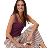 Damen Top mit Rippstruktur