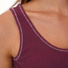 Damen Top mit Rippstruktur