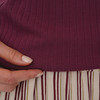 Damen Top mit Rippstruktur