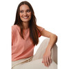 Damen T-Shirt mit Faltendetails