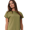 Damen T-Shirt mit Faltendetails