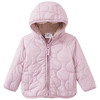 Baby Steppjacke mit Teddyfutter rosa