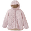 Mädchen Steppjacke mit Teddyfutter hellrosa