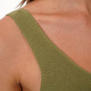 Damen Stricktop mit Rippstruktur