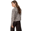 Jeansjas voor dames met dierenprint