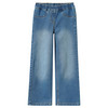 3 Mädchen Wide-Leg-Jeans mit Stretch-Bund