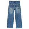 3 Mädchen Wide-Leg-Jeans mit Stretch-Bund
