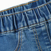 3 Mädchen Wide-Leg-Jeans mit Stretch-Bund