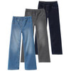 3 Mädchen Wide-Leg-Jeans mit Stretch-Bund