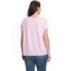 Dames-T-shirt met vaste turn-ups