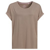 Dames-T-shirt met vaste turn-ups