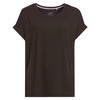 Dames-T-shirt met vaste turn-ups
