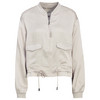 Damen Satin-Jacke mit Reißverschluss