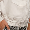Damen Satin-Jacke mit Reißverschluss