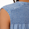 Damen Bluse in Denim-Optik